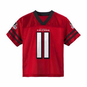 X-SMALL 4-5 YEARS NFL 2025 ATLANTA FALCONS JULIO JONES #11 HOLO LICENSED JERSEY